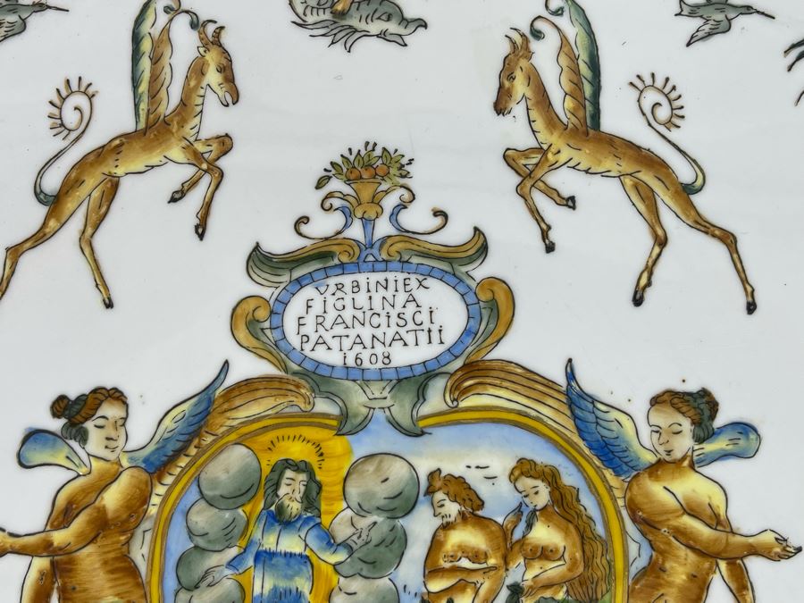 JUST ADDED - Handpainted Decorative Serving Platter (Not For Food Use) 18 X 13 [Photo 7]