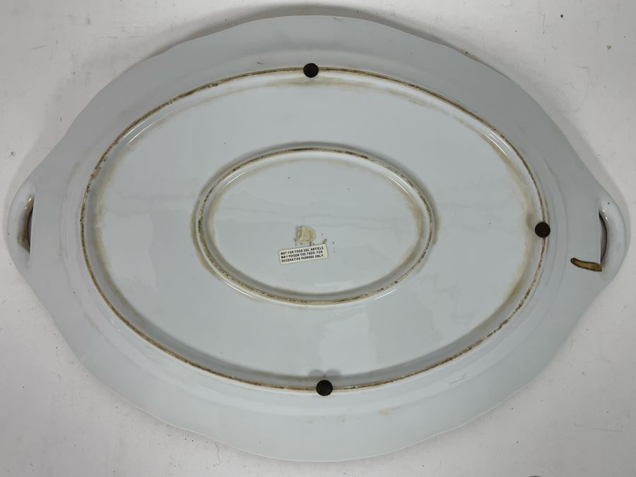 JUST ADDED - Handpainted Decorative Serving Platter (Not For Food Use) 18 X 13 [Photo 16]