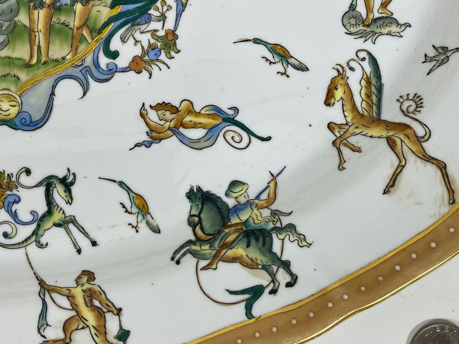 JUST ADDED - Handpainted Decorative Serving Platter (Not For Food Use) 18 X 13 [Photo 11]