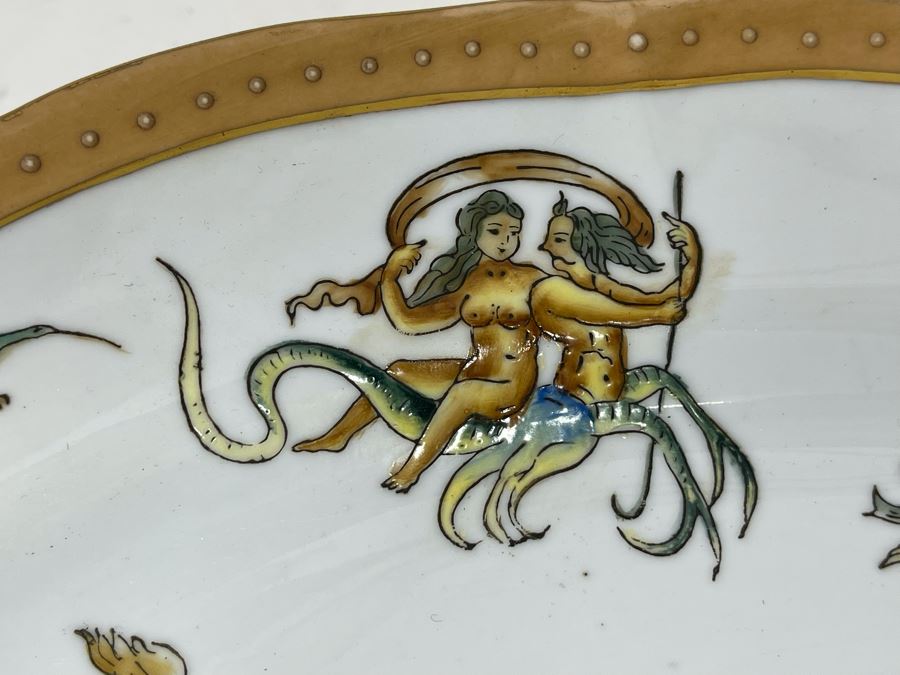 JUST ADDED - Handpainted Decorative Serving Platter (Not For Food Use) 18 X 13 [Photo 15]