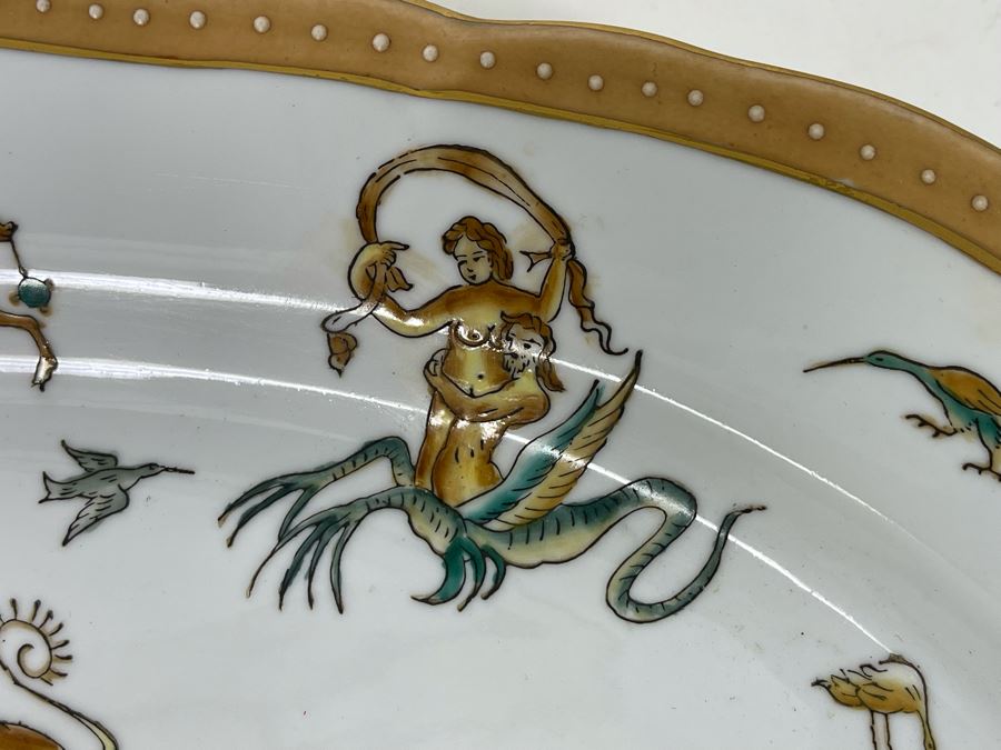 JUST ADDED - Handpainted Decorative Serving Platter (Not For Food Use) 18 X 13 [Photo 9]