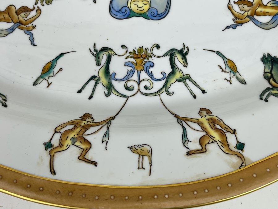 JUST ADDED - Handpainted Decorative Serving Platter (Not For Food Use) 18 X 13 [Photo 12]