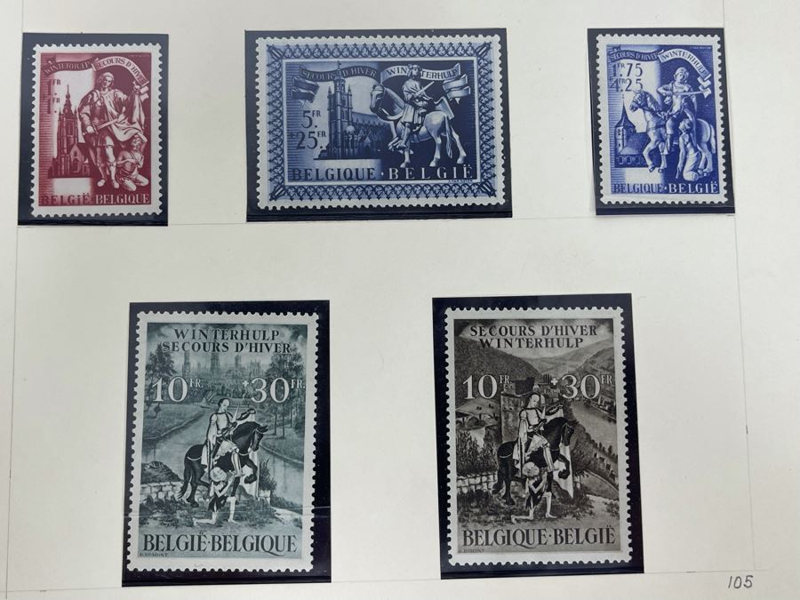 1943 / 1944 Mint Belgique Belgie Belgium Stamps [Photo 9]