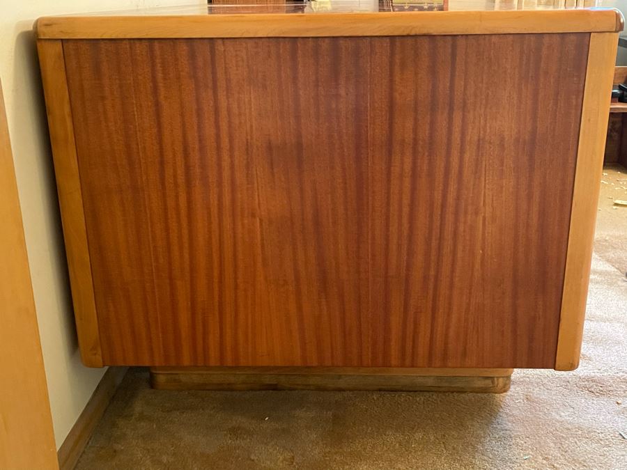Mid-Century Modern Executive Solid Wood Desk 58W X 33D X 29H [Photo 9]