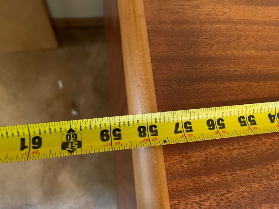 Mid-Century Modern Executive Solid Wood Desk 58W X 33D X 29H [Photo 20]