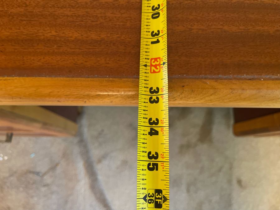 Mid-Century Modern Executive Solid Wood Desk 58W X 33D X 29H [Photo 21]