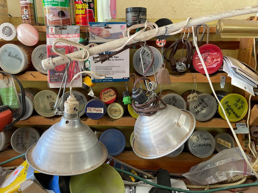 Huge Workbench Tool Lot Includes Multiple Toolboxes, Drawers With Tools, Hardware, Shop Vacuum, Wood Files, Vise, Workbench 101W X 33D X 66H - See All Photos  [Photo 34]