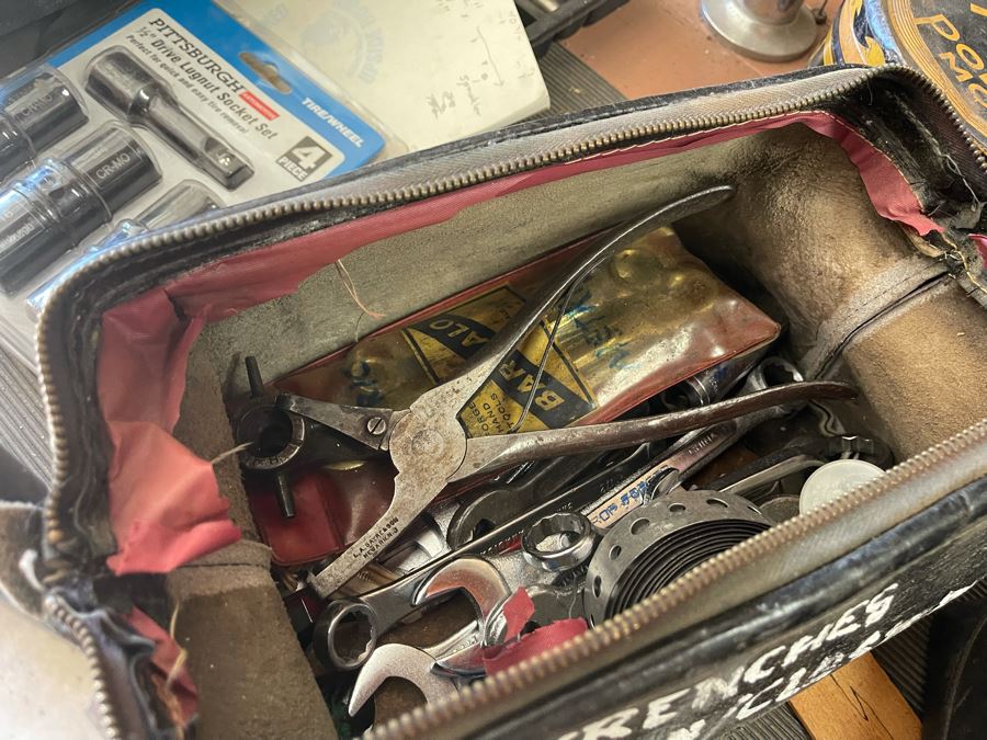 Huge Workbench Tool Lot Includes Multiple Toolboxes, Drawers With Tools, Hardware, Shop Vacuum, Wood Files, Vise, Workbench 101W X 33D X 66H - See All Photos  [Photo 8]