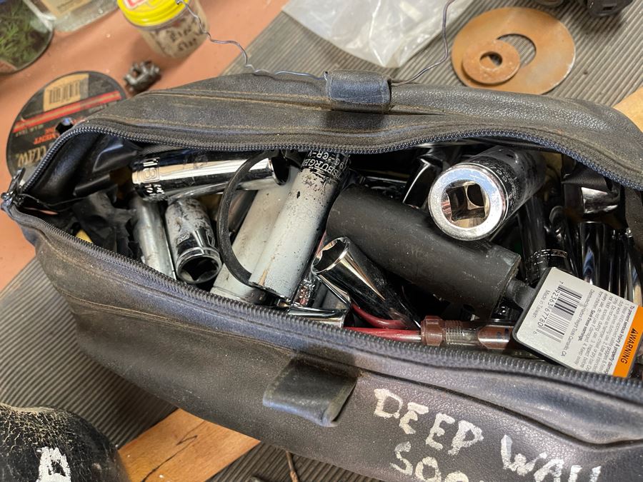 Huge Workbench Tool Lot Includes Multiple Toolboxes, Drawers With Tools, Hardware, Shop Vacuum, Wood Files, Vise, Workbench 101W X 33D X 66H - See All Photos  [Photo 10]