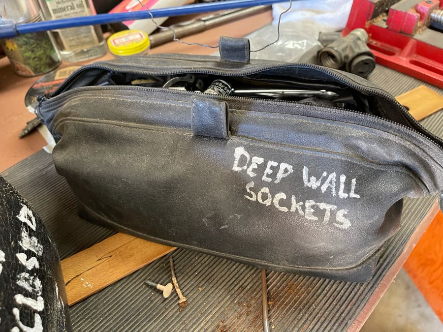 Huge Workbench Tool Lot Includes Multiple Toolboxes, Drawers With Tools, Hardware, Shop Vacuum, Wood Files, Vise, Workbench 101W X 33D X 66H - See All Photos  [Photo 9]