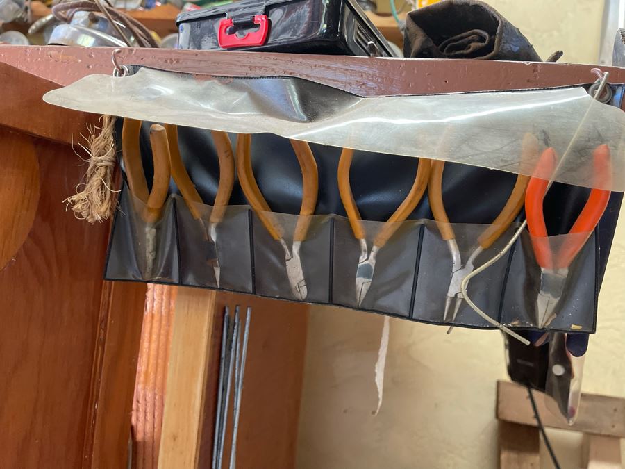 Huge Workbench Tool Lot Includes Multiple Toolboxes, Drawers With Tools, Hardware, Shop Vacuum, Wood Files, Vise, Workbench 101W X 33D X 66H - See All Photos  [Photo 26]