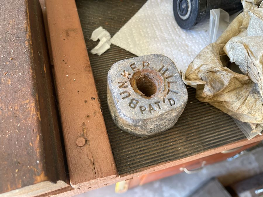 Huge Workbench Tool Lot Includes Multiple Toolboxes, Drawers With Tools, Hardware, Shop Vacuum, Wood Files, Vise, Workbench 101W X 33D X 66H - See All Photos  [Photo 46]