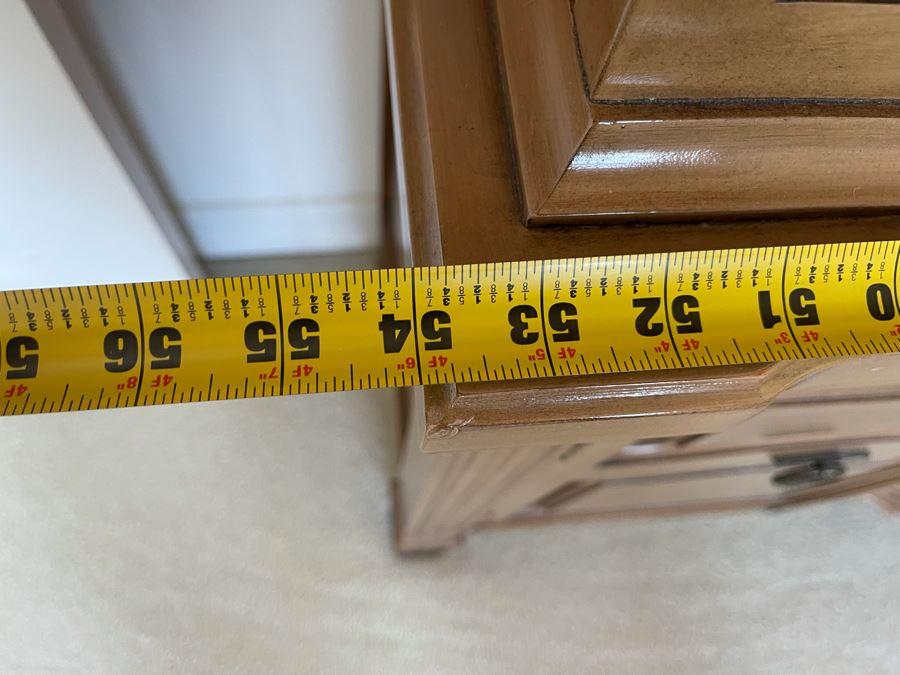 Impressive J.B. Van Sciver Co China Cabinet With Bubble Glass 54W X 15D X 71H [Photo 9]