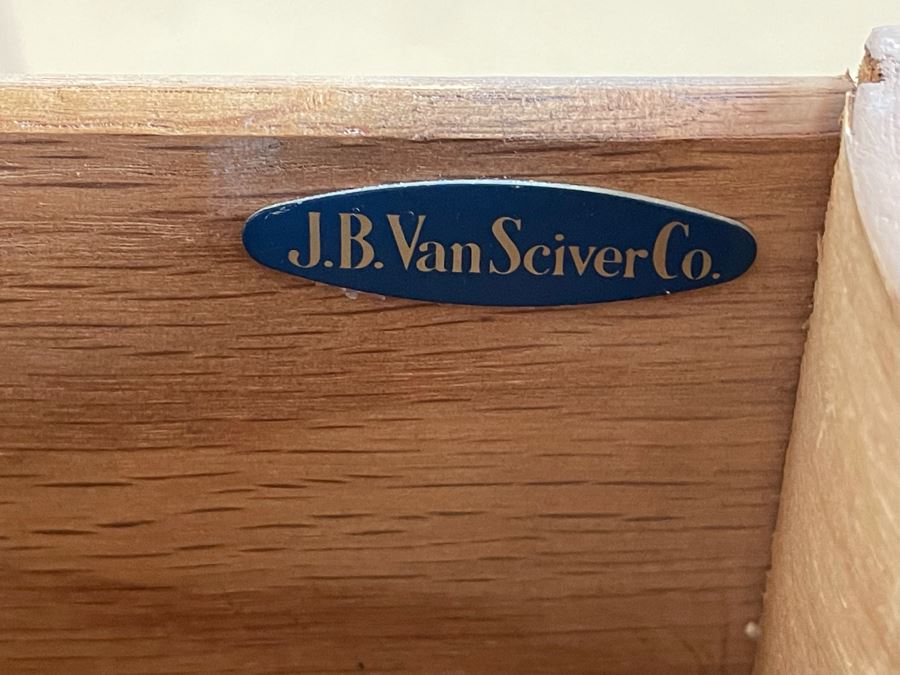 Impressive J.B. Van Sciver Co China Cabinet With Bubble Glass 54W X 15D X 71H [Photo 6]