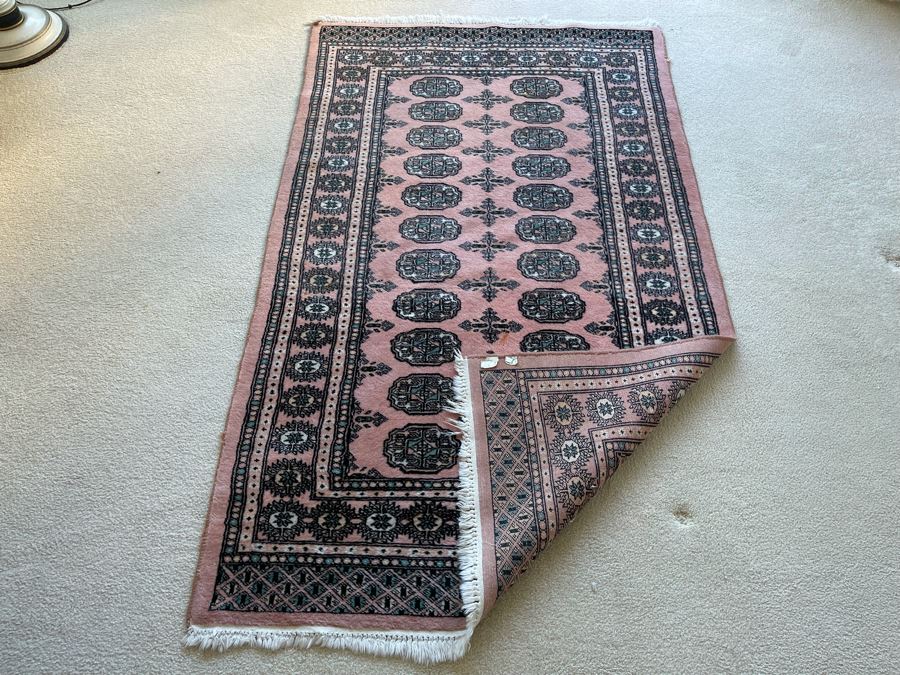 Vintage Hand Knotted Persian Area Rug 37 X 64 [Photo 7]