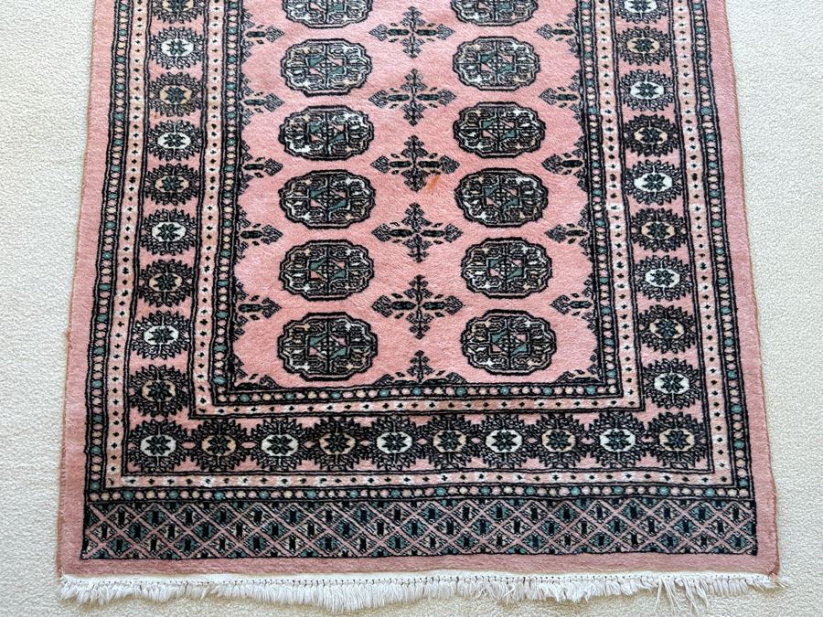 Vintage Hand Knotted Persian Area Rug 37 X 64 [Photo 5]