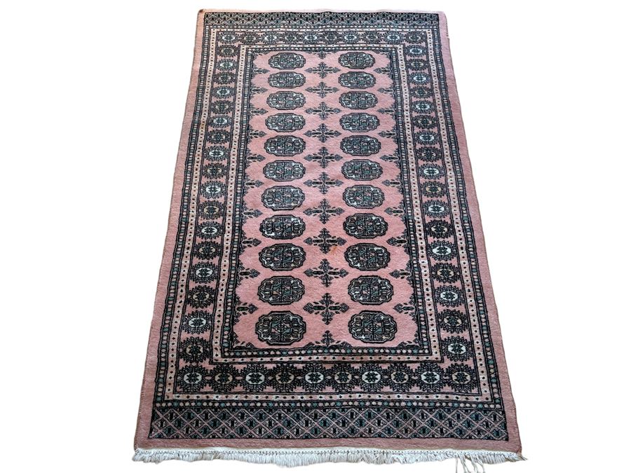 Vintage Hand Knotted Persian Area Rug 37 X 64