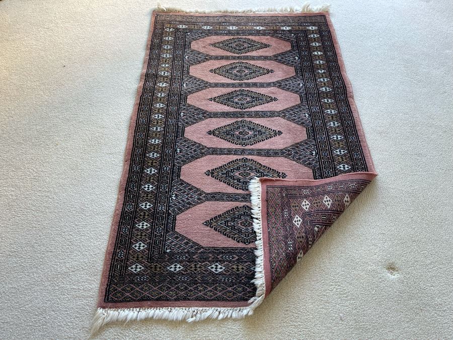 Vintage Hand Knotted Persian Area Rug 32 X 50 [Photo 9]