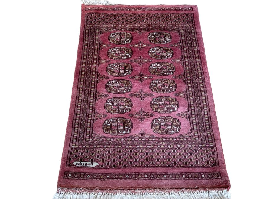 Vintage Hand Knotted Persian Area Rug 26 X 41 [Photo 1]
