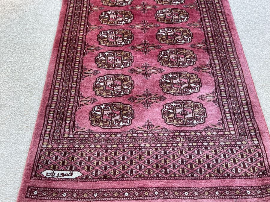 Vintage Hand Knotted Persian Area Rug 26 X 41 [Photo 6]