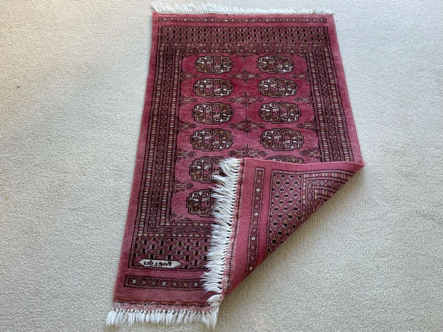 Vintage Hand Knotted Persian Area Rug 26 X 41 [Photo 8]