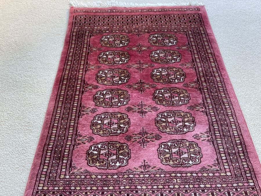 Vintage Hand Knotted Persian Area Rug 26 X 41 [Photo 7]