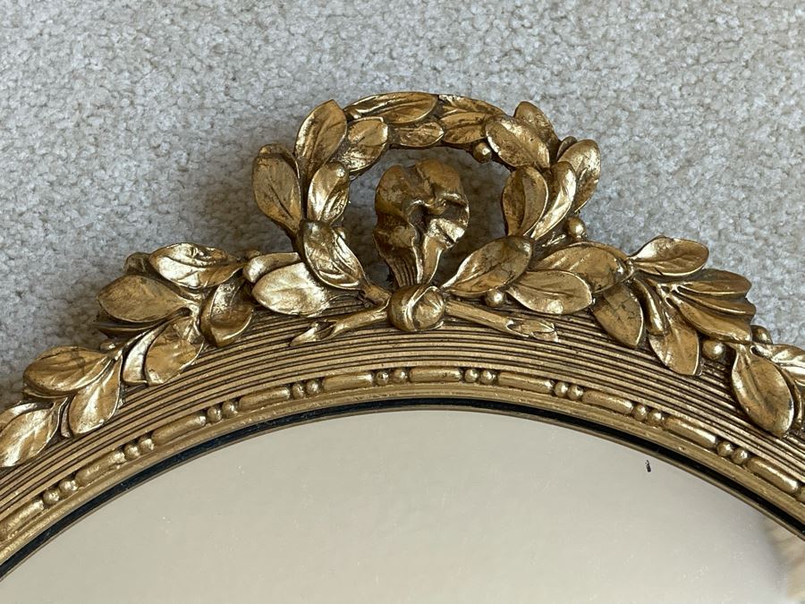 Gold Tone Oval Wall Mirror 18 X 24 [Photo 5]