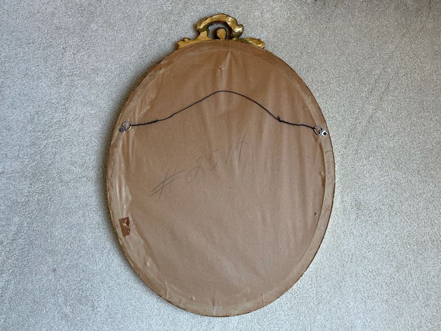 Gold Tone Oval Wall Mirror 18 X 24 [Photo 6]