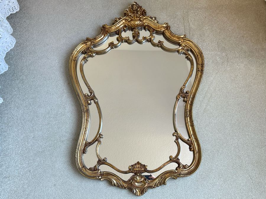 Gold Tone Wall Mirror 24 X 35 [Photo 3]
