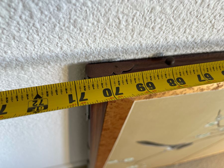 Japanese 4-Panel Hand Painted Screen 70 X 35 [Photo 10]