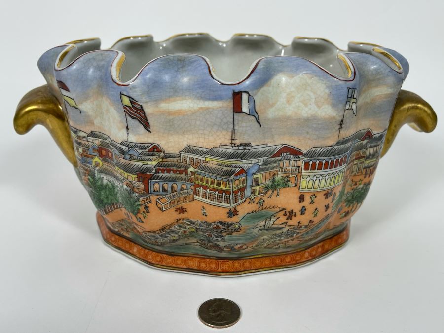 Chinese Porcelain Planter 12W X 7D X 5H [Photo 7]