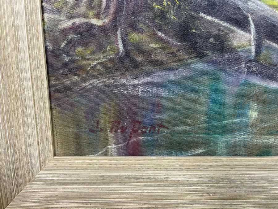 Original Painting Of Yosemite National Park 34 X 22.5 Framed 39 X 27 [Photo 6]