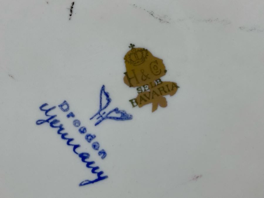 Dresden Germany Divided Porcelain Dish 12 X 10 [Photo 7]