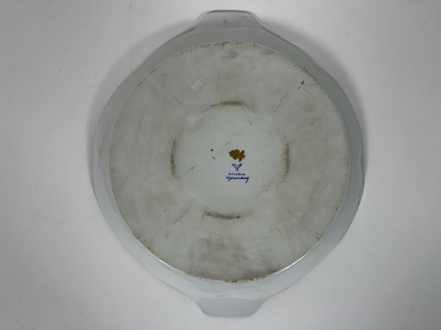Dresden Germany Divided Porcelain Dish 12 X 10 [Photo 5]