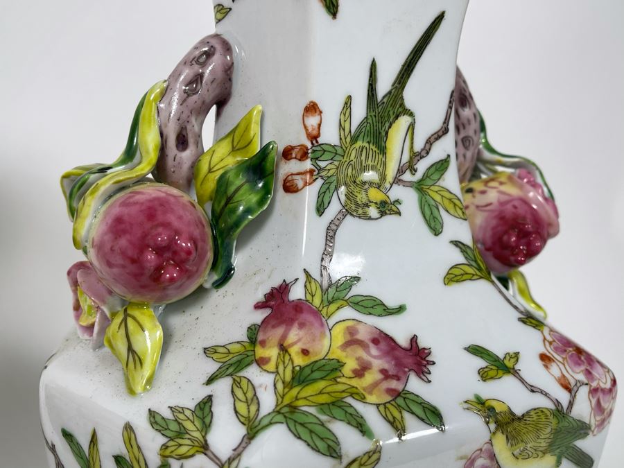 Pair Of Andrea By Sadek Porcelain Vases 12H [Photo 5]