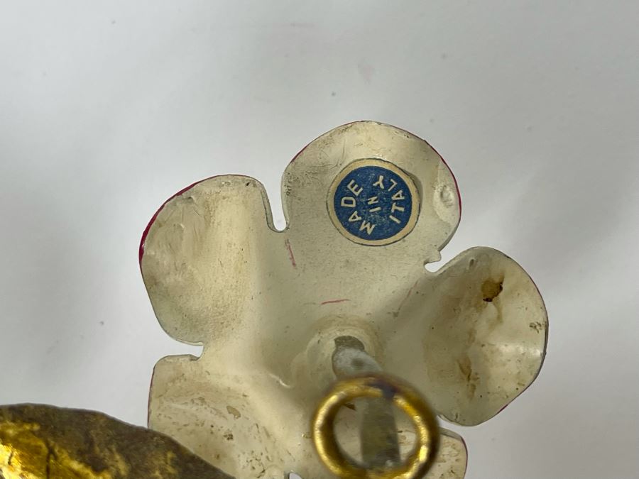 Pair Of Metal Wall Sconces Candelabras Made In Italy 14W X 12H [Photo 9]