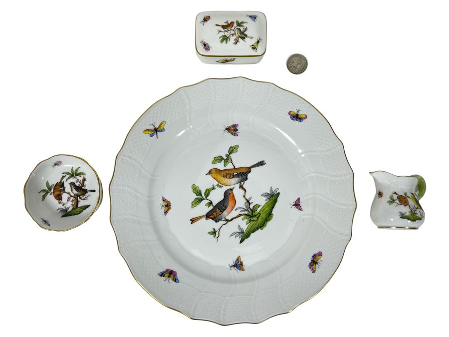 Collection Of Herend Hand Painted Porcelain From Hungary
