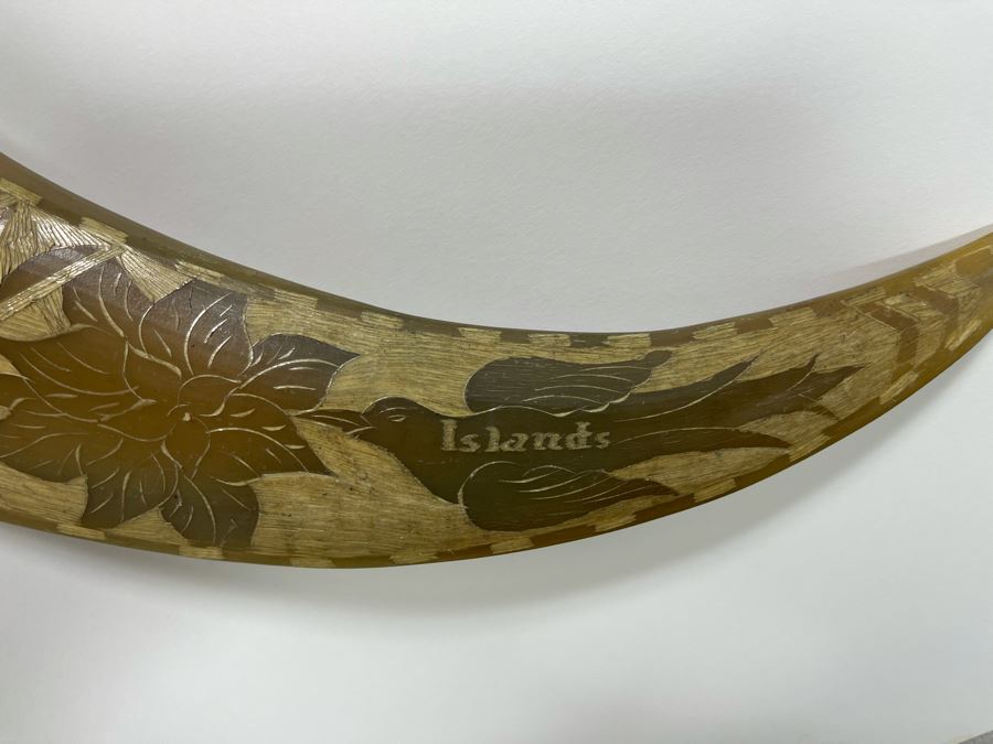 Carved Bull’s Horn From The Philippines 42W [Photo 10]