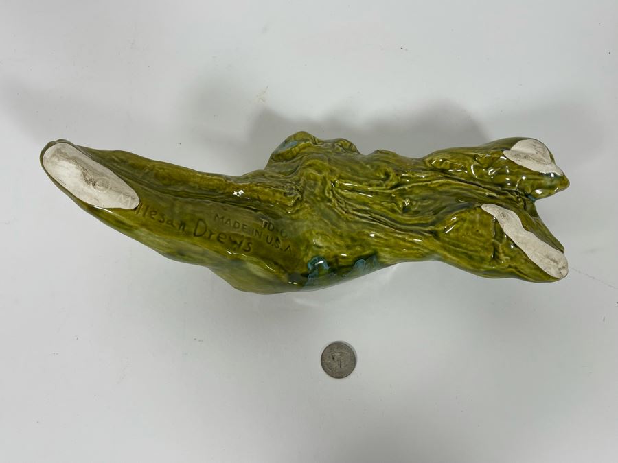 Rare Mid-Century Pottery Driftwood Planter By Millesan Drews 13W X 5D X 4H [Photo 9]