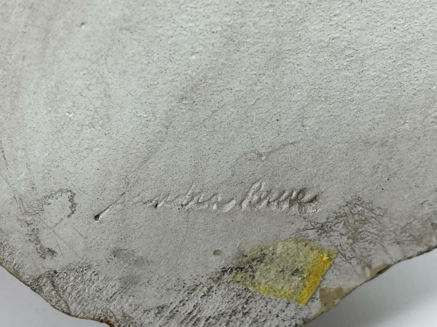 Sandra Brue Sandicast Elephant Sculpture With Wooden Base And Brass Plaque Reading Founder’s Circle Zoological Society Of San Diego 13W X 8D X 9H [Photo 17]