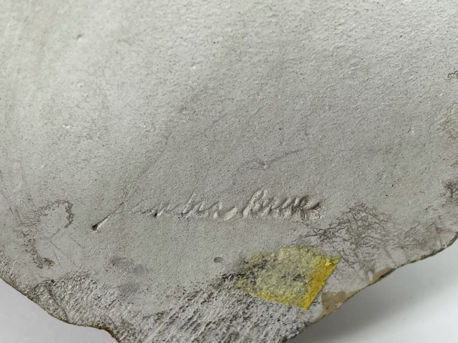 Sandra Brue Sandicast Elephant Sculpture With Wooden Base And Brass Plaque Reading Founder’s Circle Zoological Society Of San Diego 13W X 8D X 9H [Photo 18]