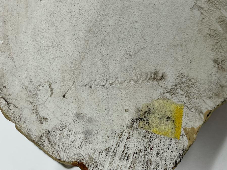 Sandra Brue Sandicast Elephant Sculpture With Wooden Base And Brass Plaque Reading Founder’s Circle Zoological Society Of San Diego 13W X 8D X 9H [Photo 16]