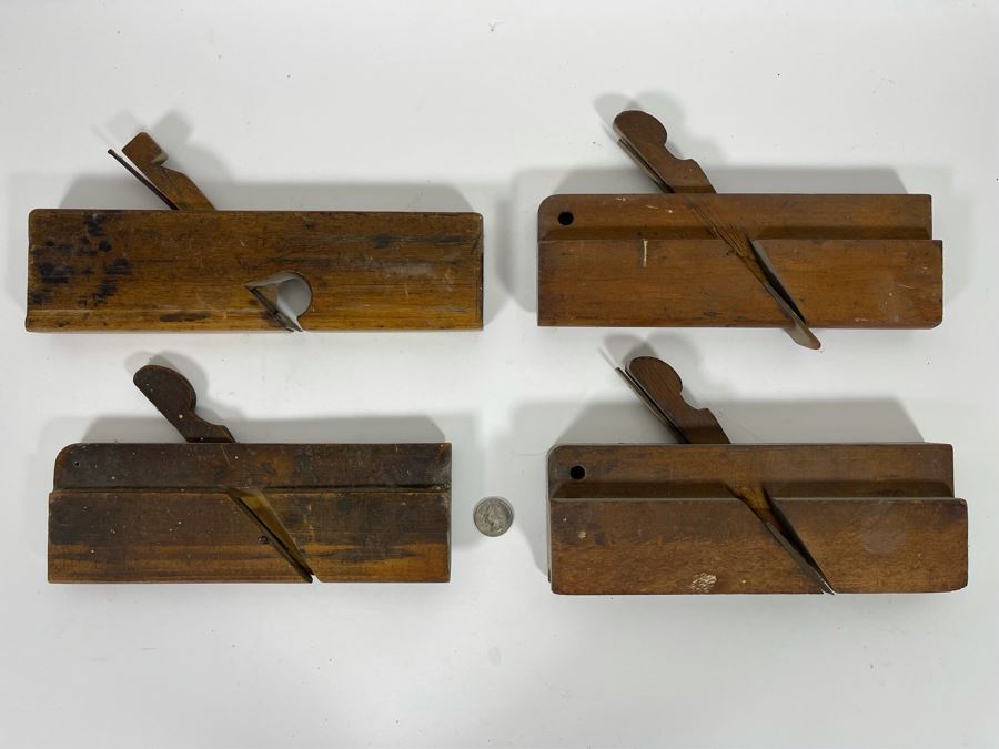 Set Of Four Antique Wood Planes [Photo 3]