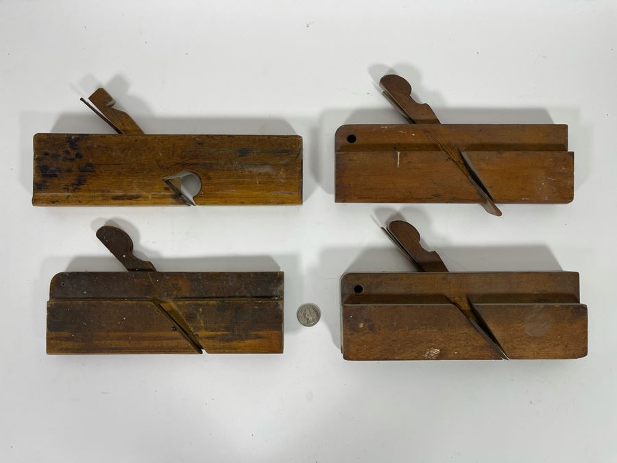 Set Of Four Antique Wood Planes [Photo 2]