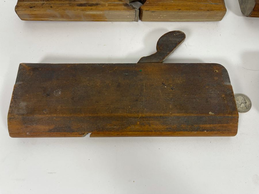Set Of Four Antique Wood Planes [Photo 16]