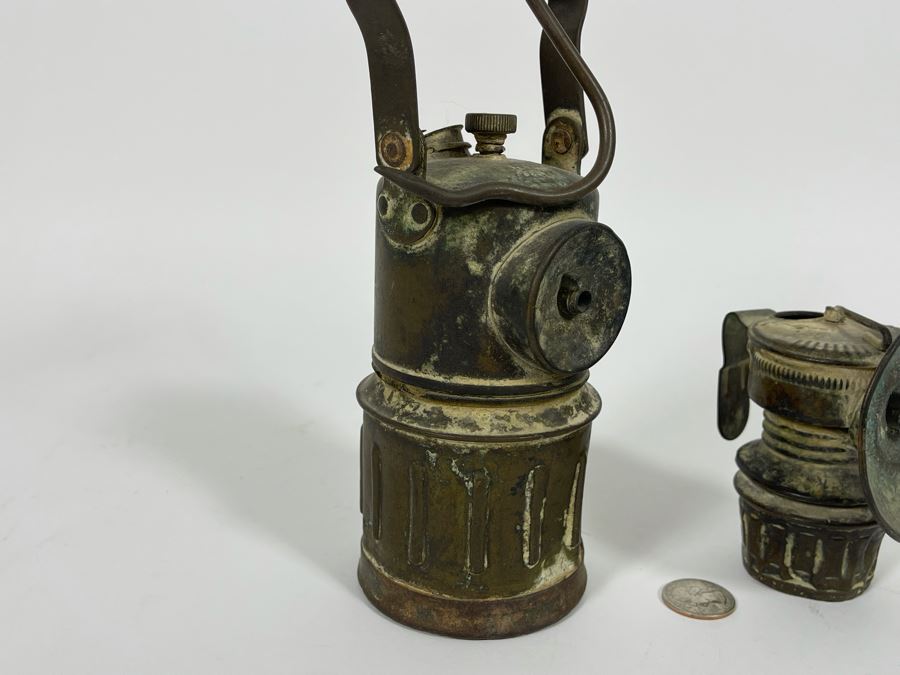 Pair Of Vintage Miner’s Carbide Lamps 9H And 4H [Photo 6]