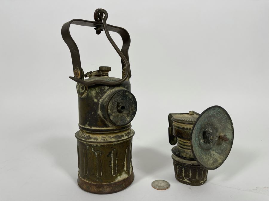Pair Of Vintage Miner’s Carbide Lamps 9H And 4H [Photo 2]