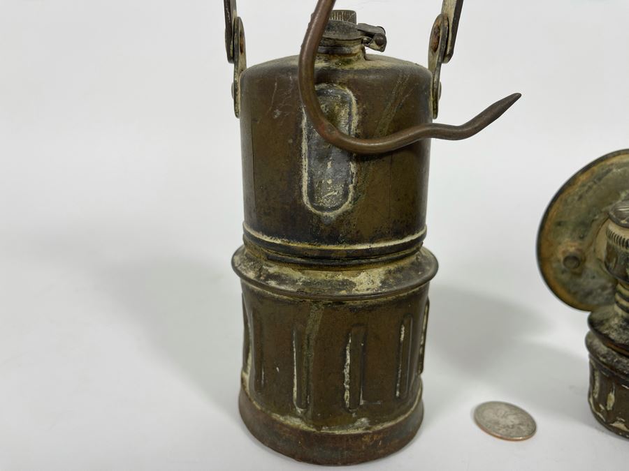Pair Of Vintage Miner’s Carbide Lamps 9H And 4H [Photo 11]