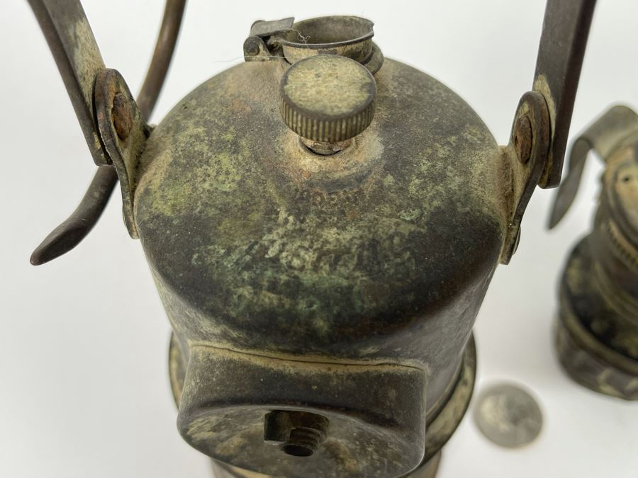 Pair Of Vintage Miner’s Carbide Lamps 9H And 4H [Photo 7]