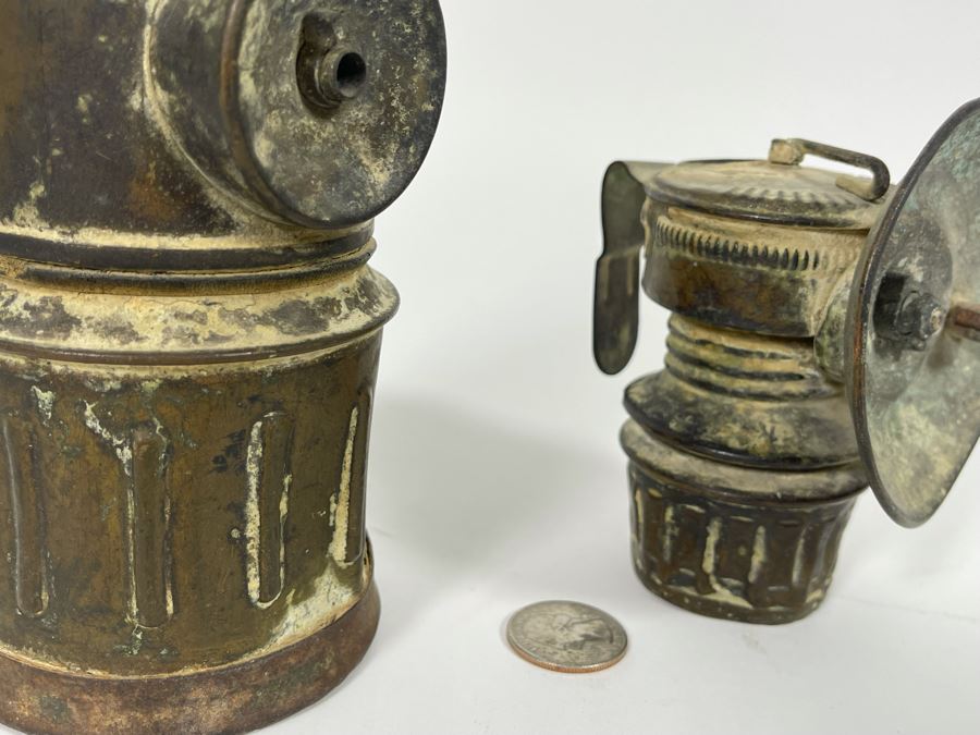 Pair Of Vintage Miner’s Carbide Lamps 9H And 4H [Photo 5]